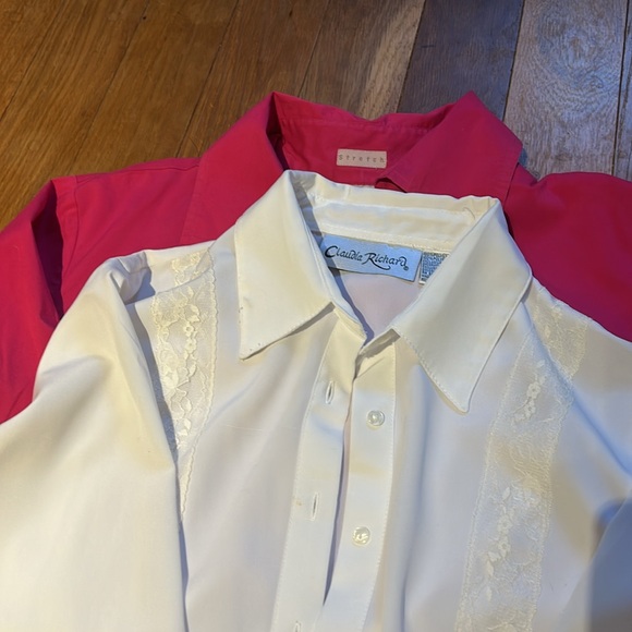 Lot-Women’s Ann Taylor silk blouse, lavender, fuchsia, white.30% off all bundles - Picture 13 of 15